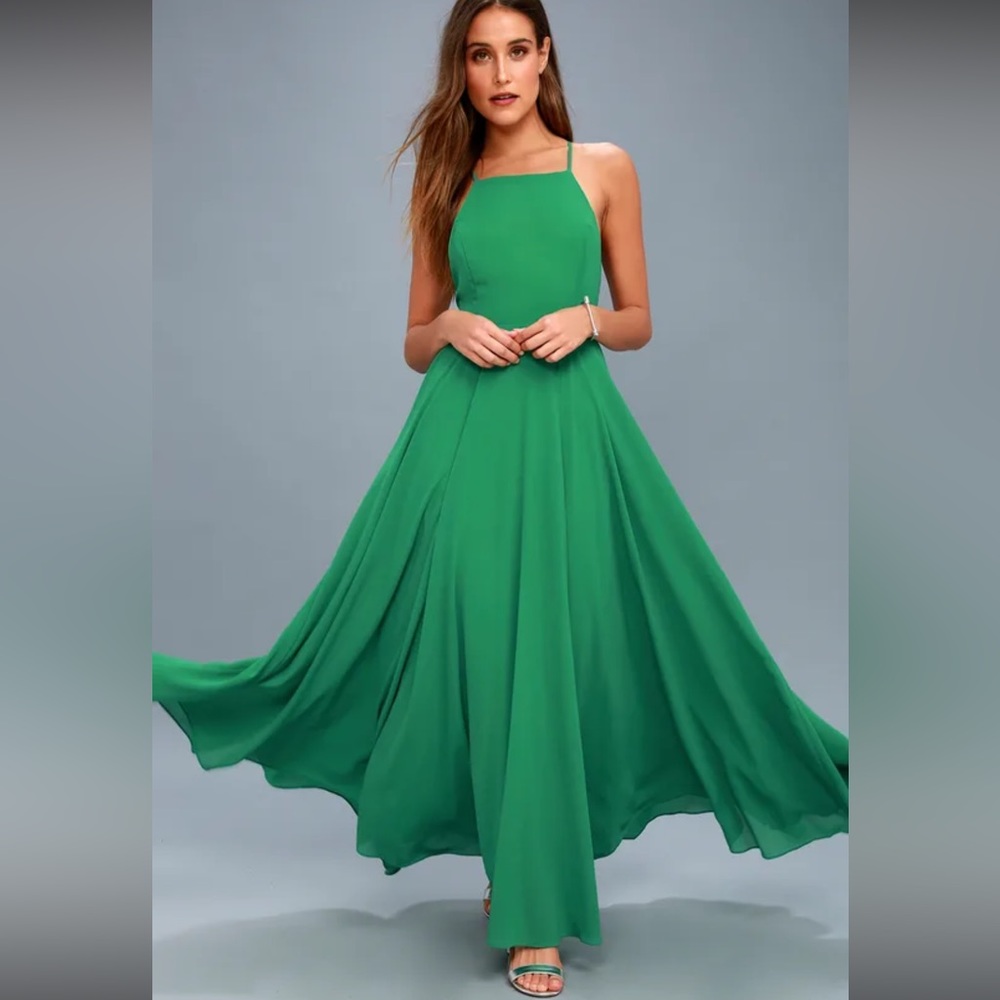 Green LULUs dress
